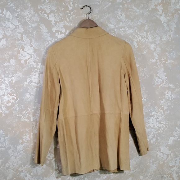 Maxmara weekend tan suede jacket sz 2 - Picture 7 of 16